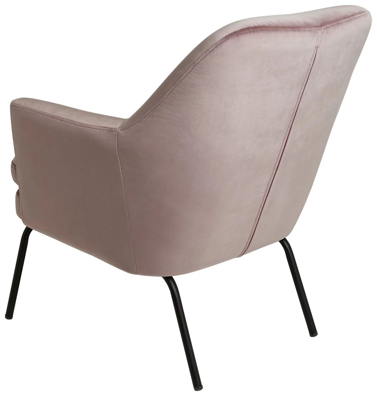 Habitat Celine Velvet Accent Chair - Pink - Image 4