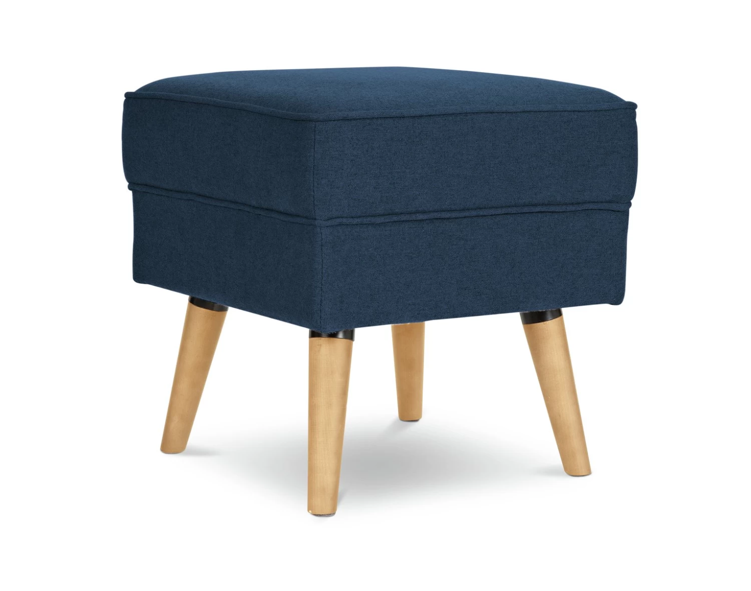 Habitat Callie Velvet Footstool - Petrol Blue - Image 3