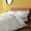 Habitat Hideaway Bee Print White Bedding Set - Single