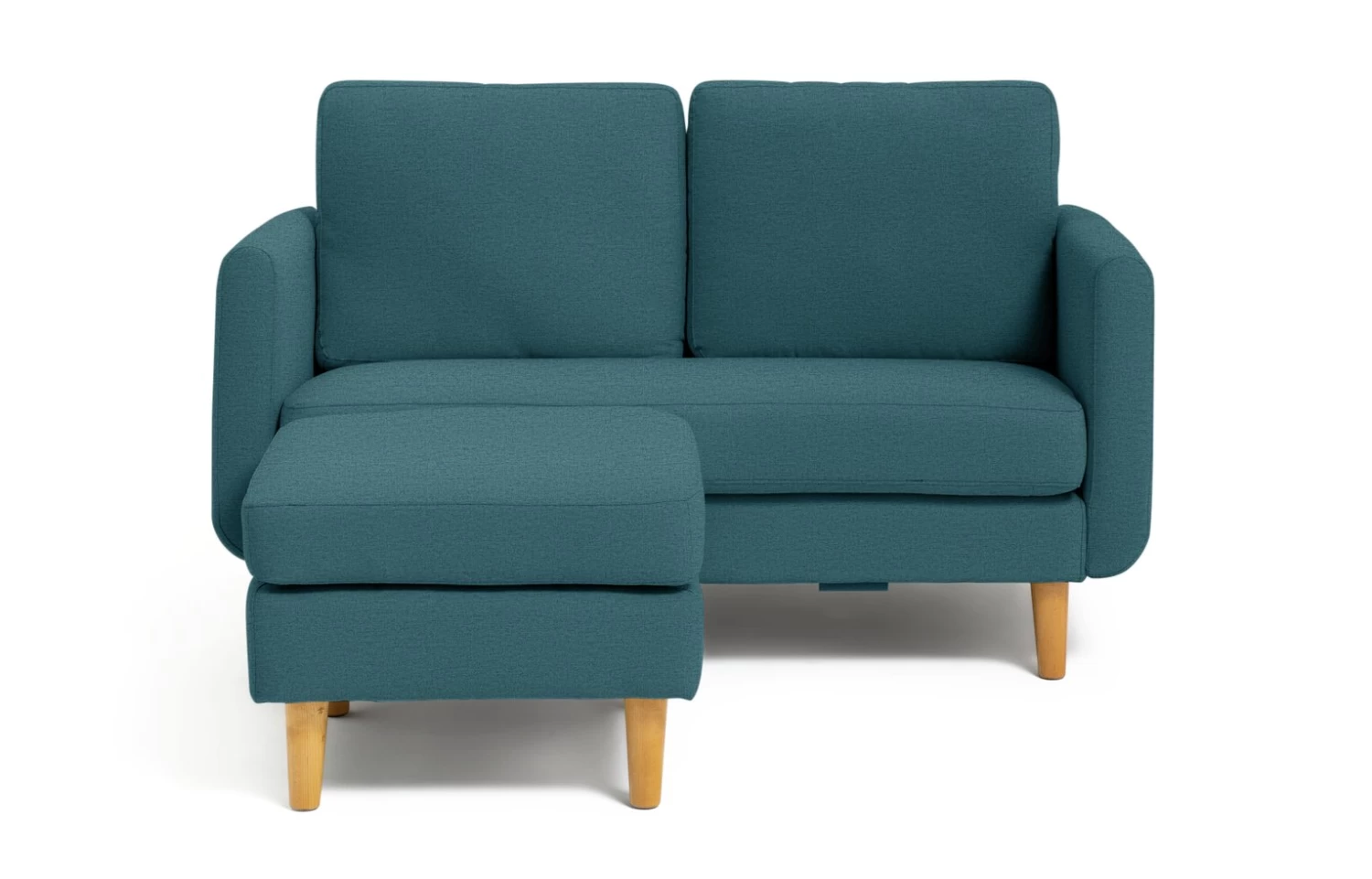 Habitat Remi Fabric 2 Seater Chaise Sofa In A Box - Teal - Image 7