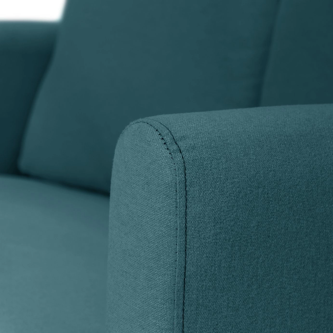 Habitat Remi Fabric 2 Seater Chaise Sofa In A Box - Teal - Image 8