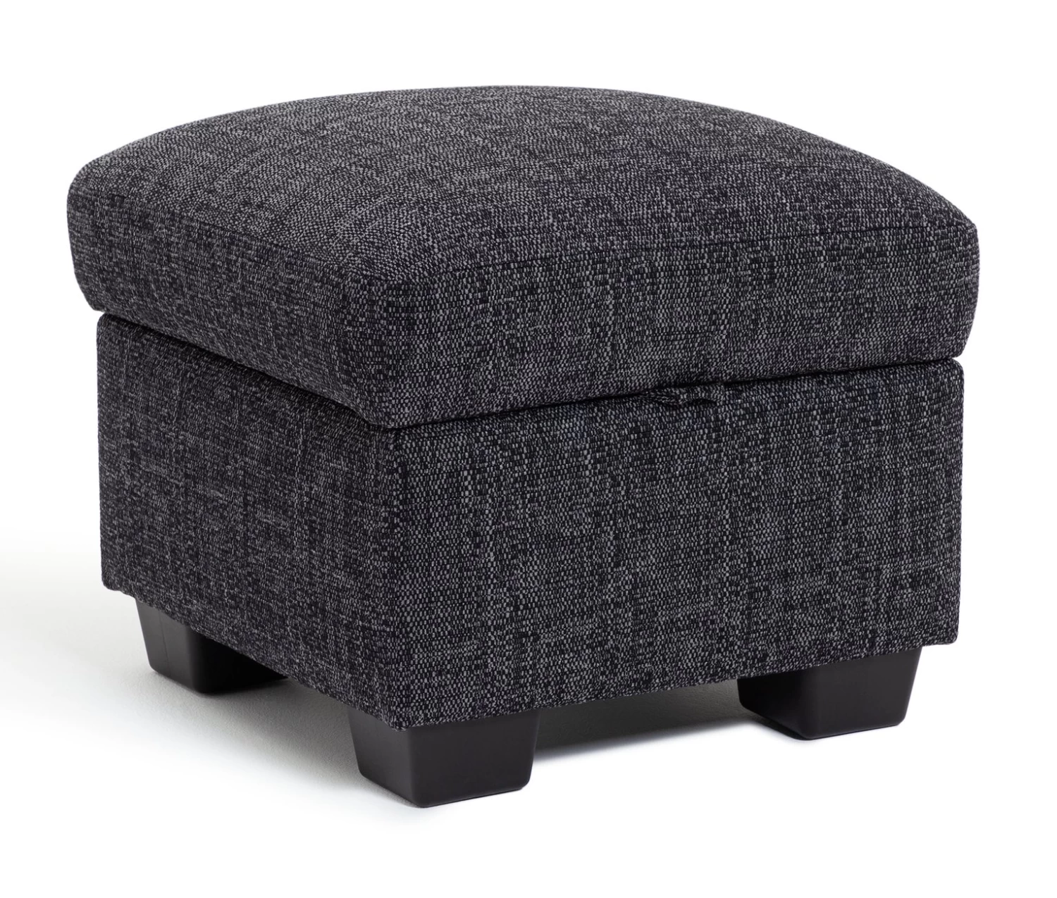 Habitat Lisbon Fabric Storage Footstool - Charcoal - Image 5