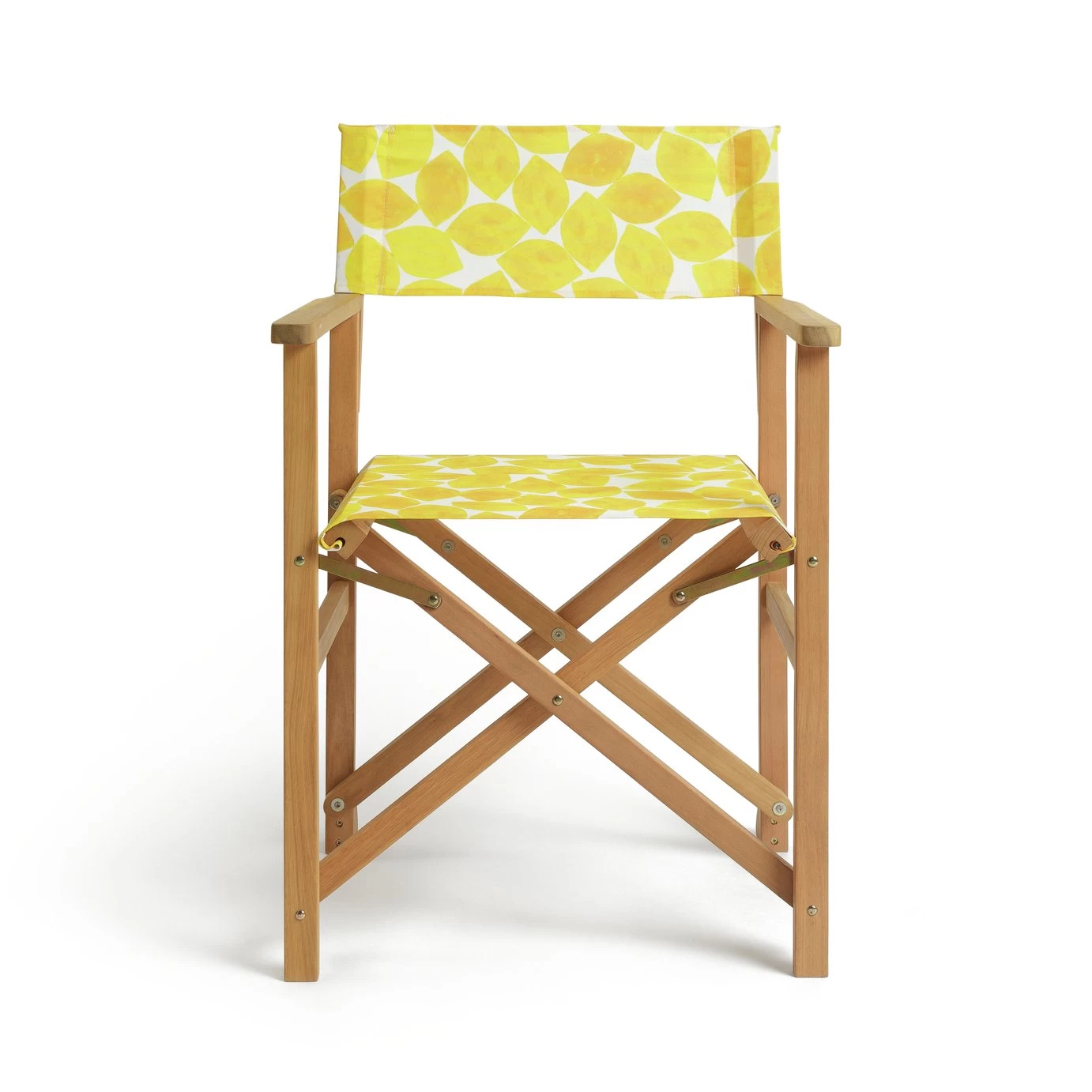 Habitat Folding Wooden Director Chair - Yellow - Image 5