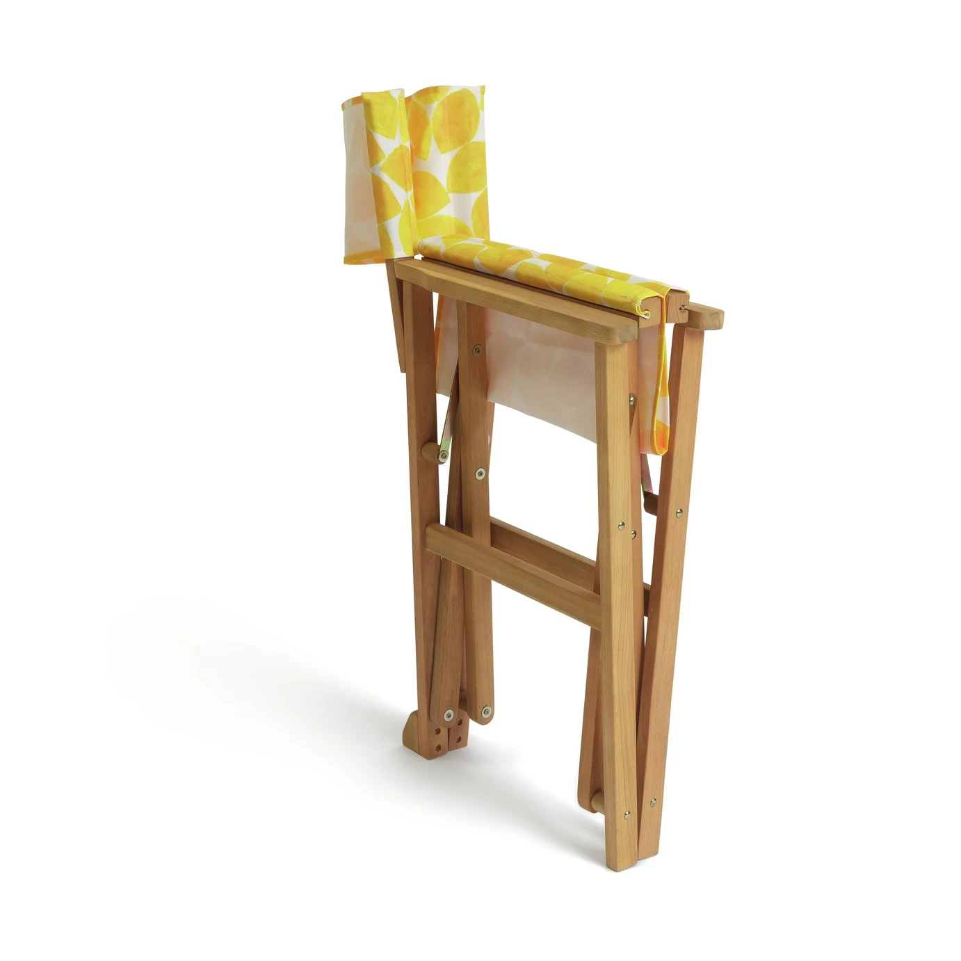 Habitat Folding Wooden Director Chair - Yellow - Image 9