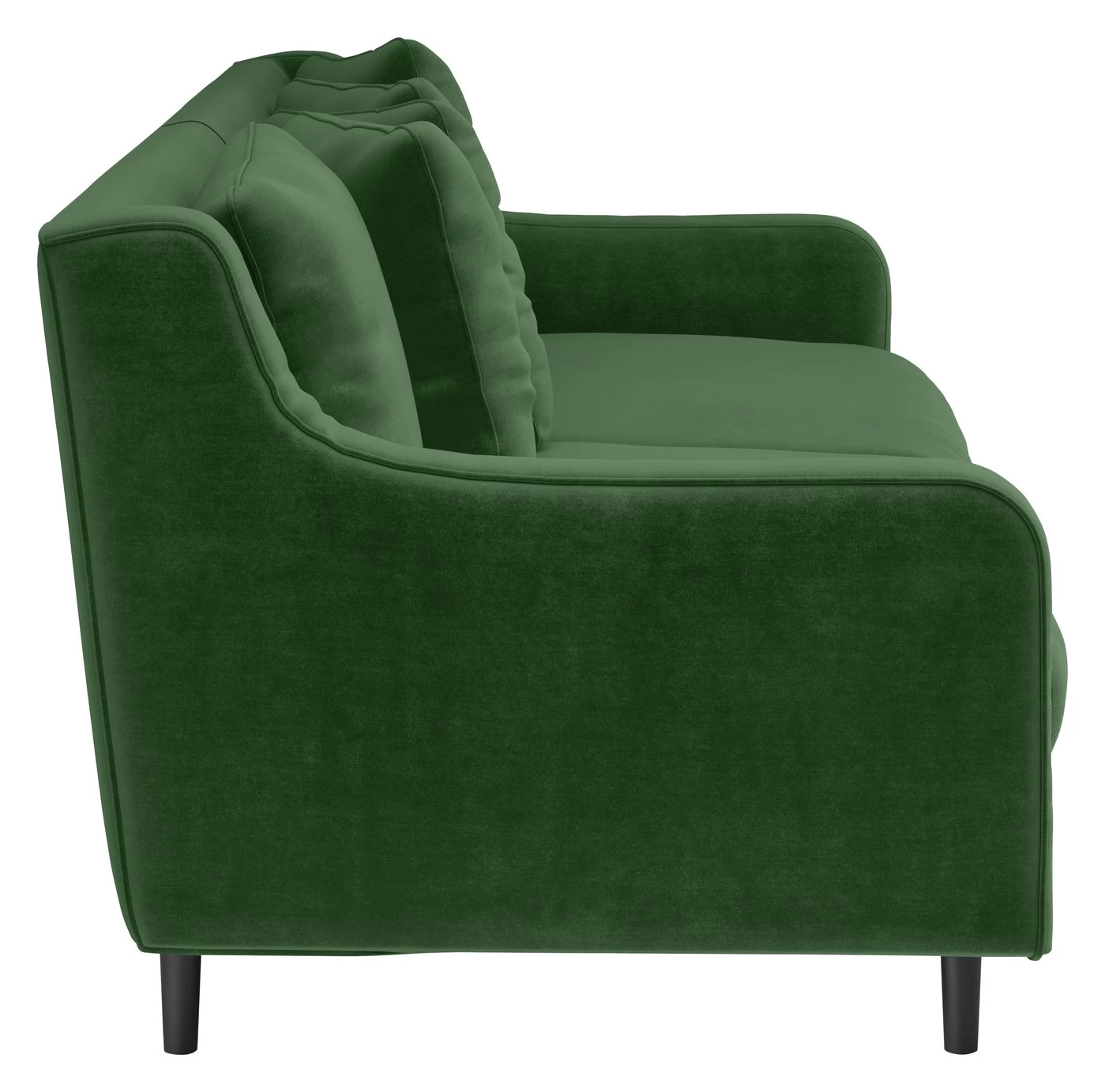 Habitat Swift Velvet 3 Seater Sofa - Moss Green - Image 7