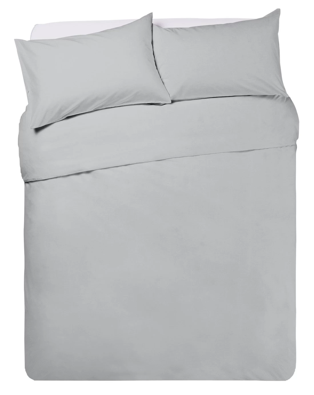 Habitat Cotton Anti Microbial Dove Grey Bedding Set-Kingsize