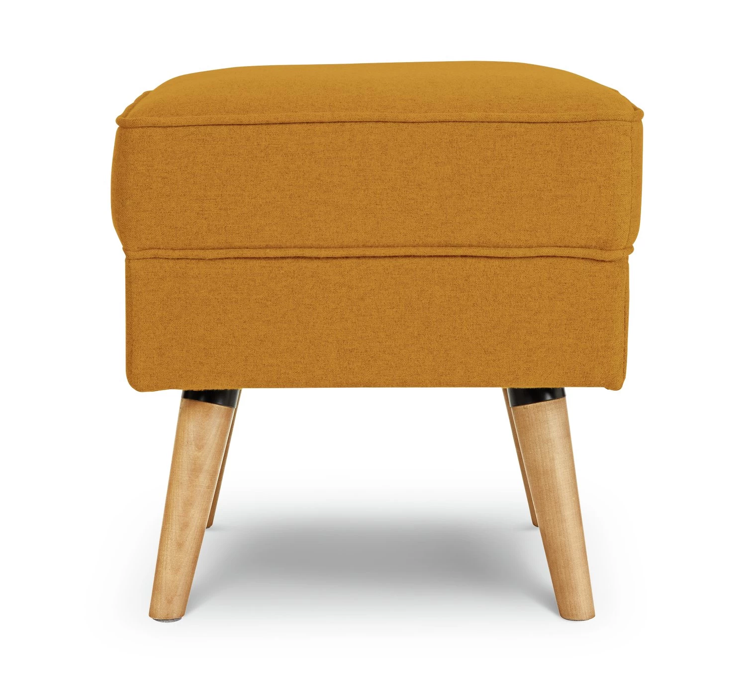 Habitat Callie Fabric Footstool - Mustard Yellow