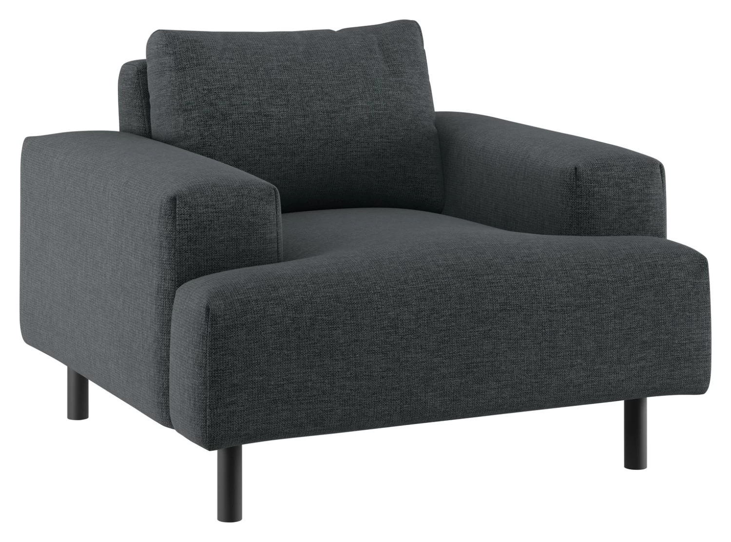 Habitat Julien Fabric Armchair - Charcoal - Image 5
