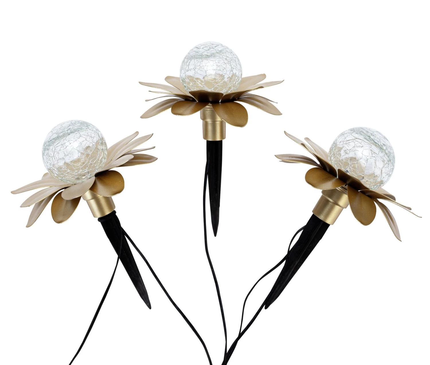 Garden By Sainsbury's Solar 3 Piece Flower Stake Lights - Image 4