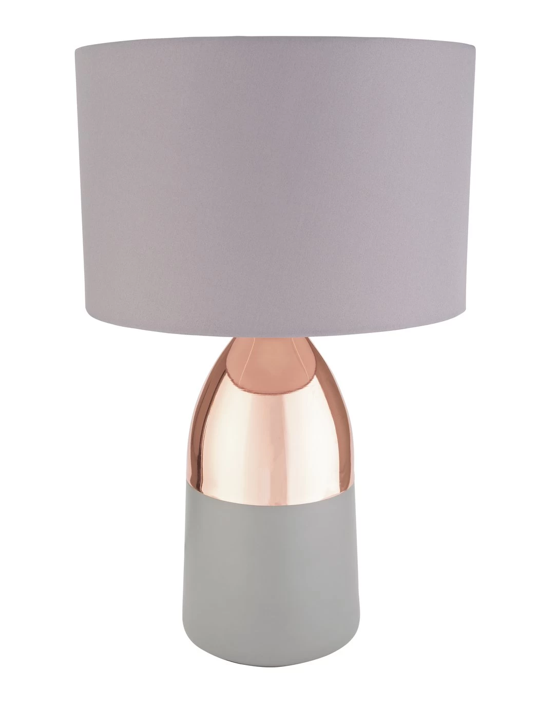 Habitat Pluto Touch Table Lamp - Copper & Grey - Image 2