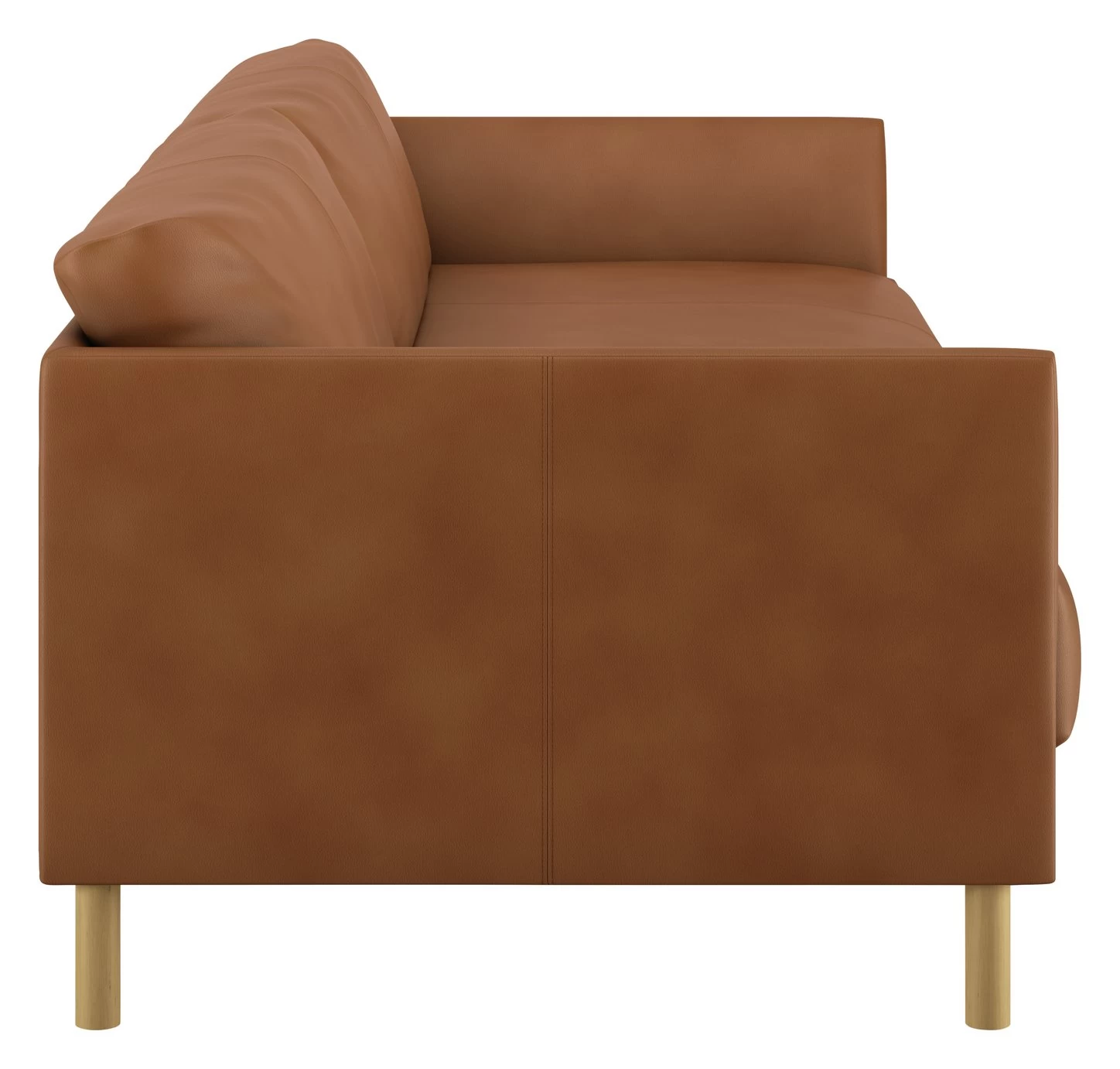 Habitat Hyde 3 Seater Leather Sofa Bed - Tan - Image 5