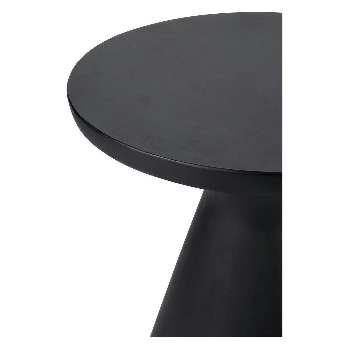 Habitat Milton 2 Seater Fibrestone Garden Bistro Set - Black - Image 6