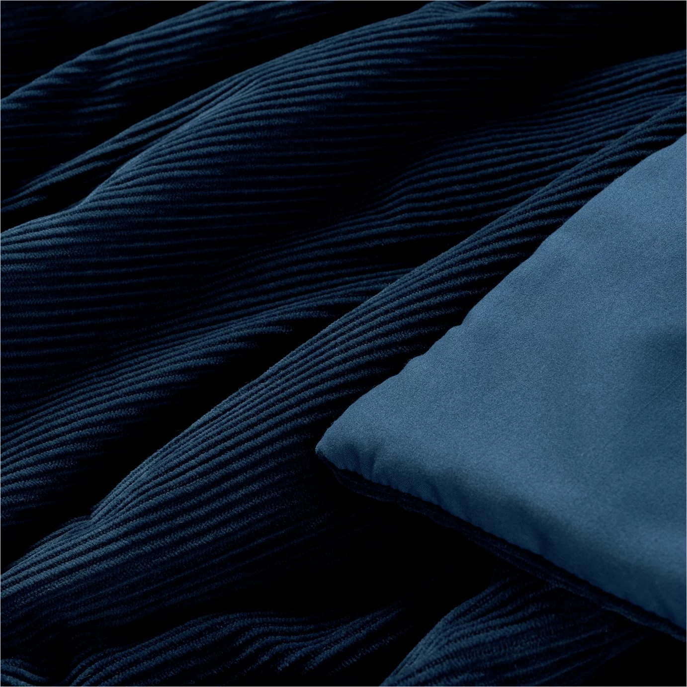 Habitat Studio Ribbed Throw - Navy Blue - Image 3