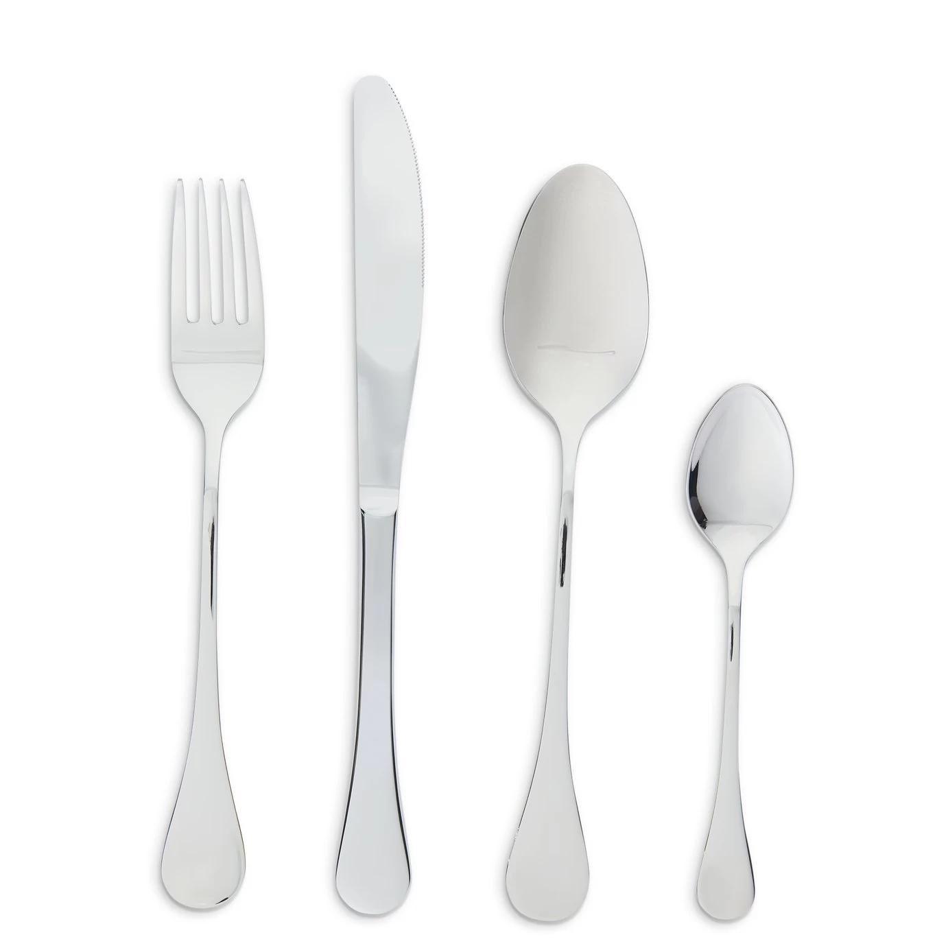 Habitat Evora 16 Piece Stainless Steel Cutlery Set - Mirror