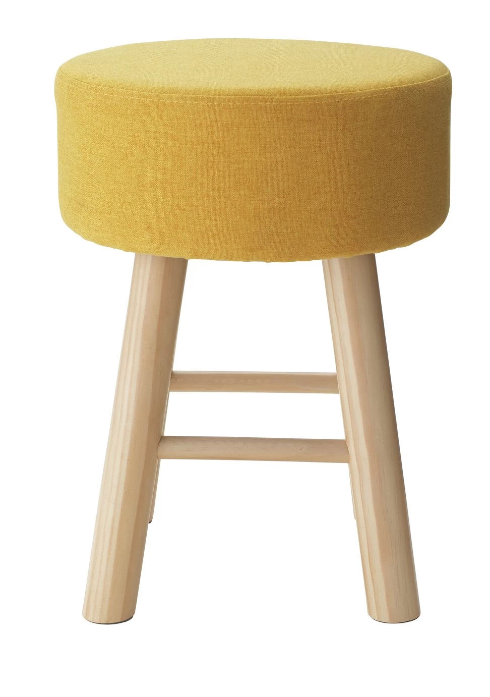 Habitat Sophie Small Fabric Stool - Yellow
