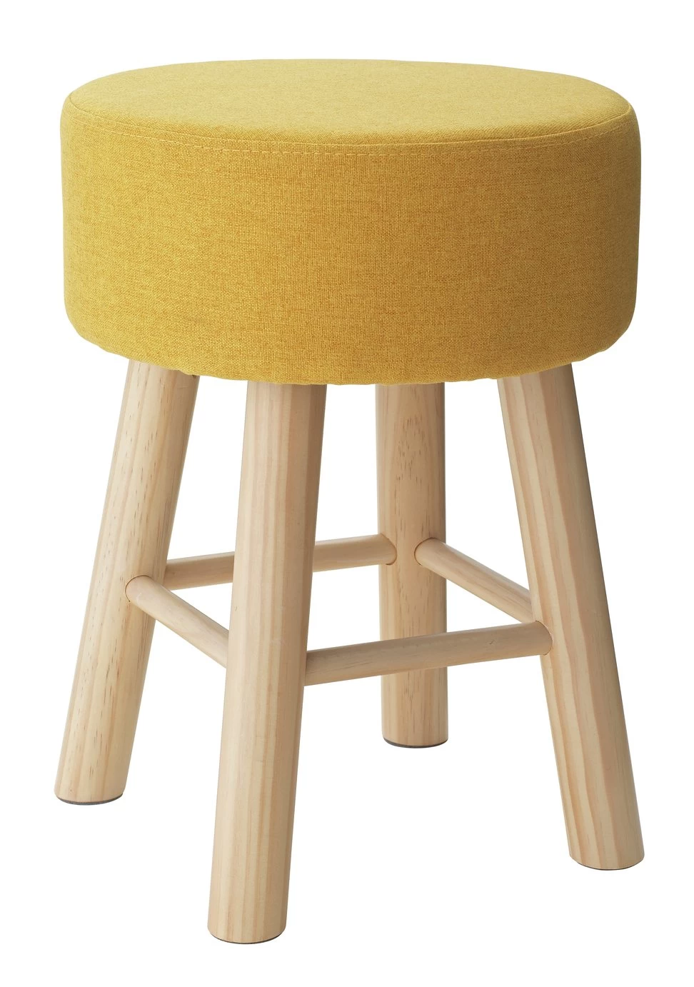 Habitat Sophie Small Fabric Stool - Yellow - Image 2