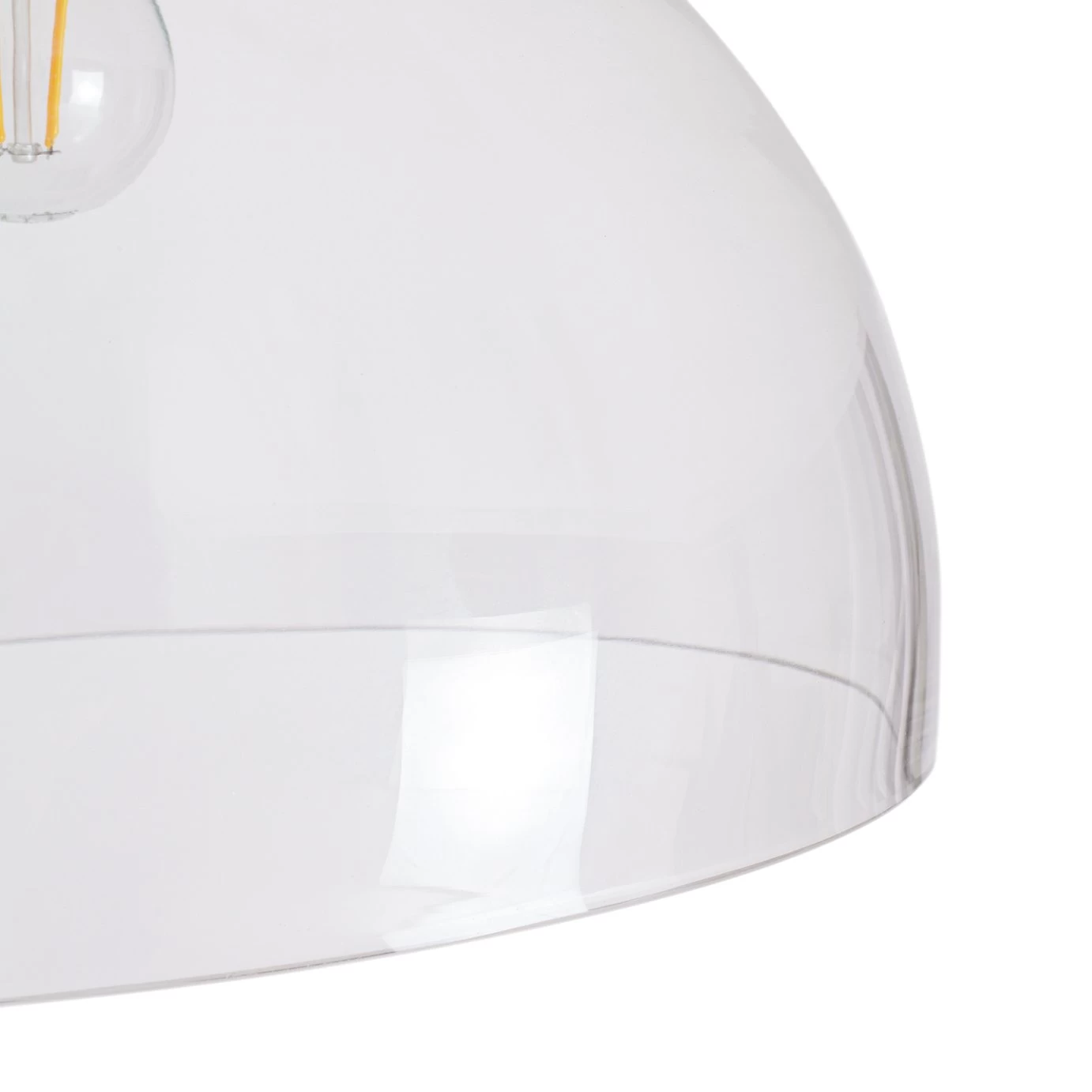 Habitat Diablo Glass Flush To Ceiling Light - White - Image 3