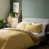 Habitat Betsy Yellow & White Reversible Bedding Set - Single