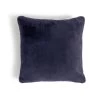 Habitat Plain Faux Fur Cushion - Navy - 43x43cm