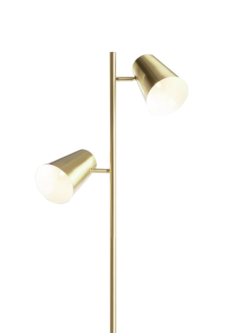Habitat Iras Brass 2 Light Floor Lamp - Gold - Image 7