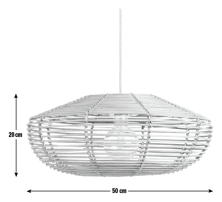 Habitat Mariana Rattan Pendant Shade - Bamboo - Image 3