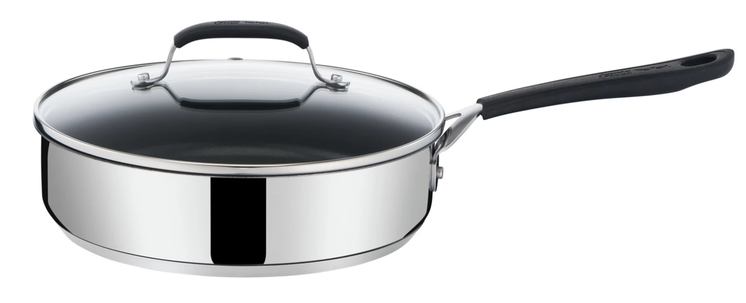 Tefal Jamie Oliver 25cm Non Stick Stainless Steel Saute Pan - Image 4