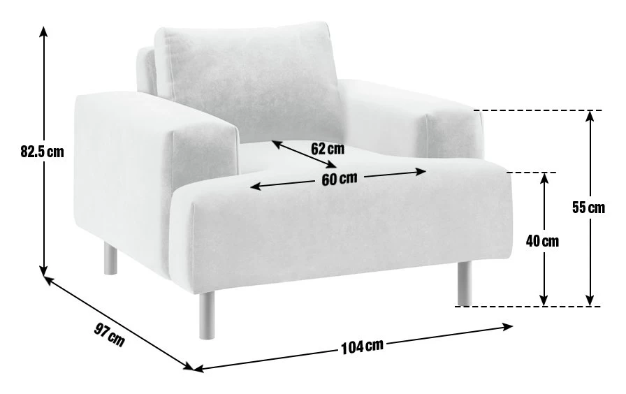 Habitat Julien Velvet Armchair - Natural - Image 2