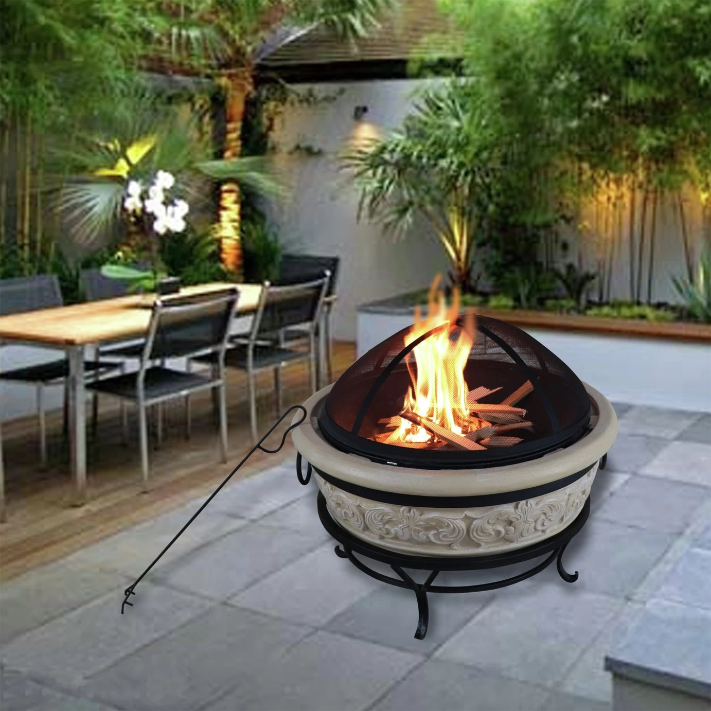 Teamson Home HR26303AA S Wood Burning Fire Pit - Image 2