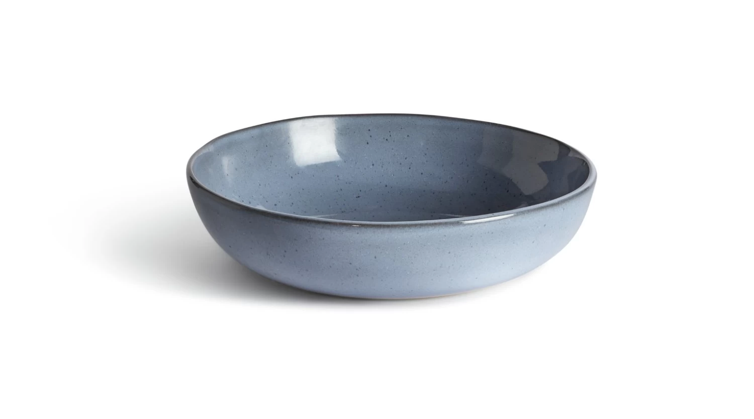 Habitat Evora Stoneware Salad Bowl - Blue
