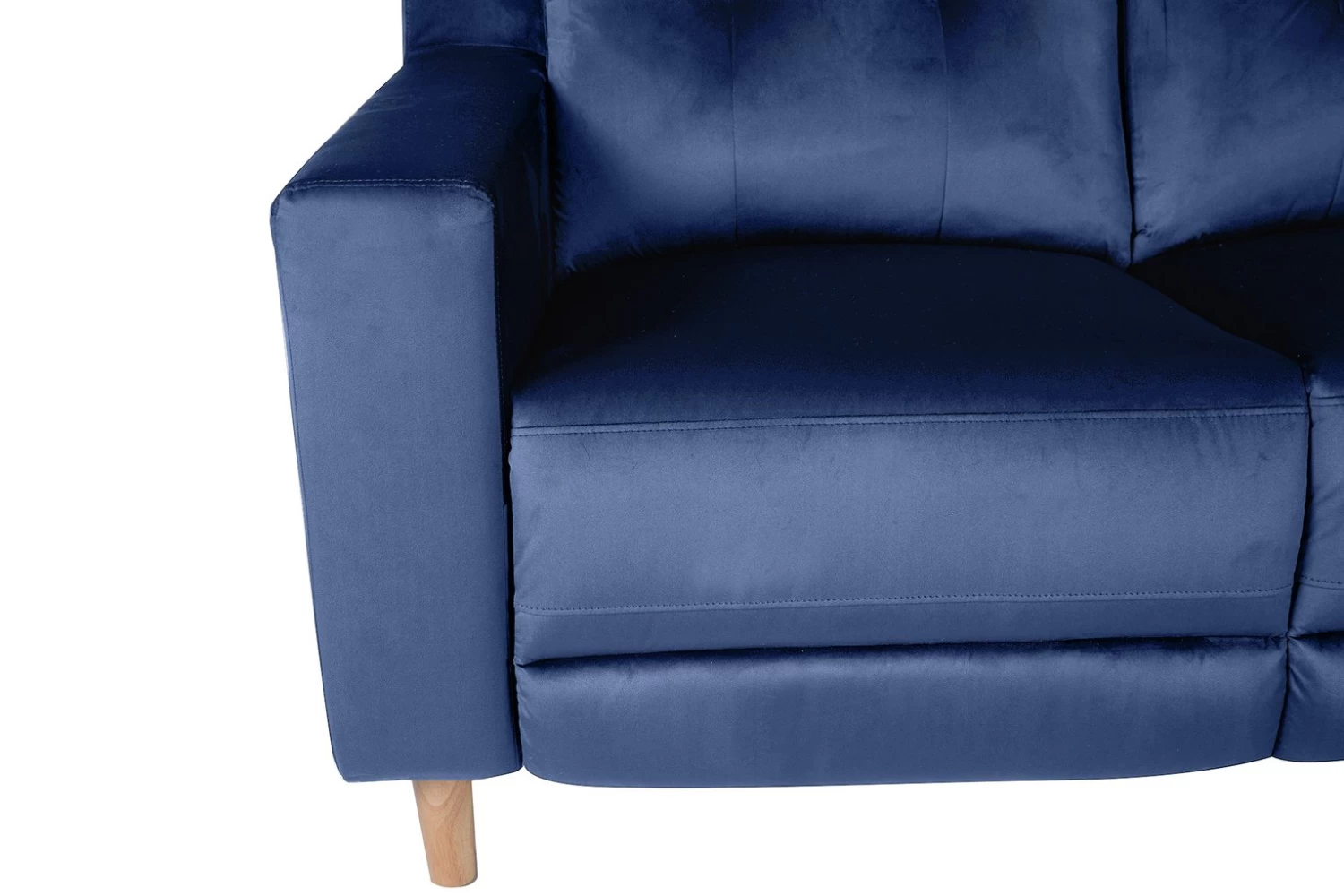 Habitat Emerson Velvet 2 Seater Recliner Sofa - Navy Blue - Image 8