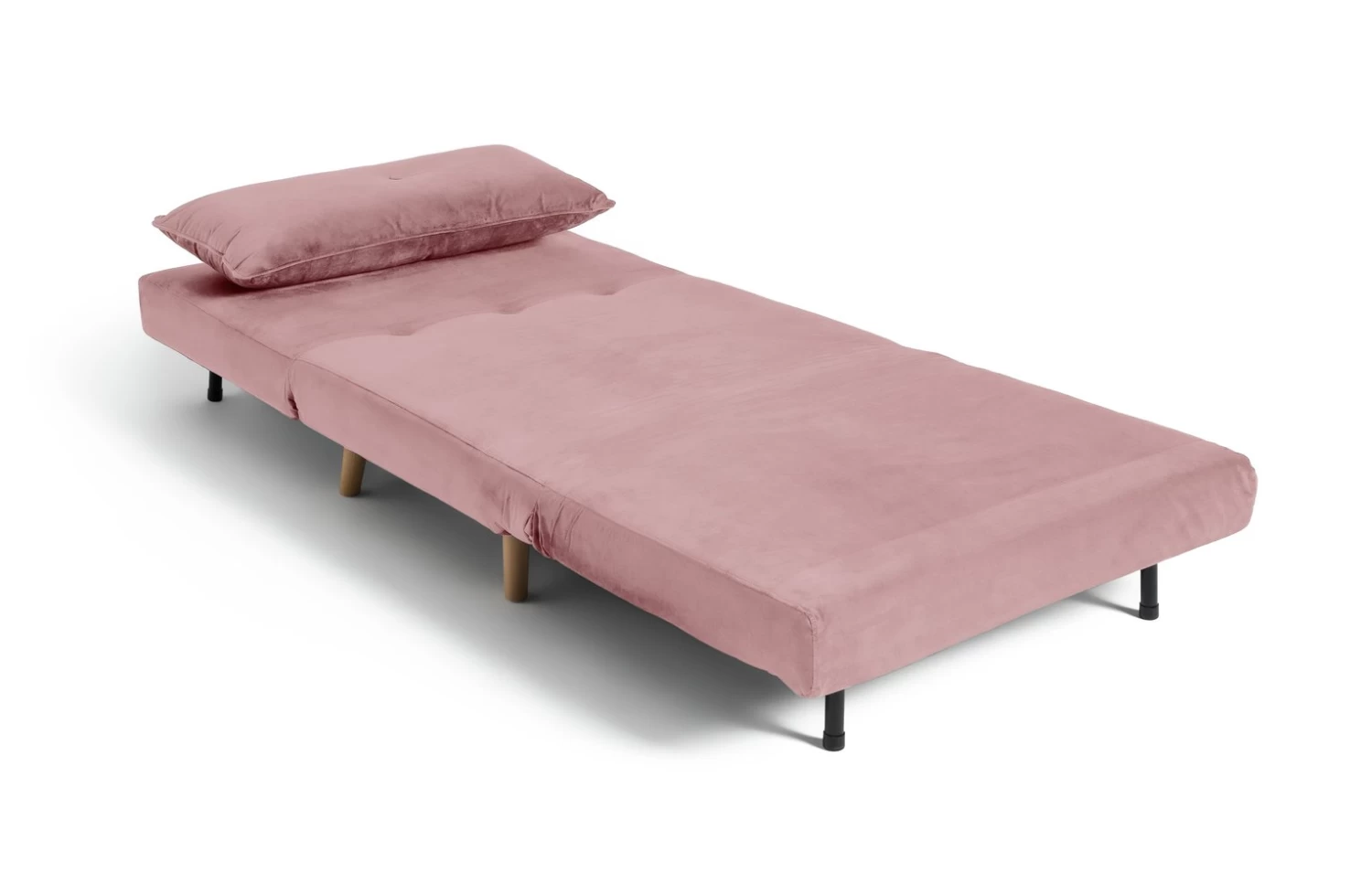 Habitat Roma Single Velvet Chairbed - Pink - Image 5