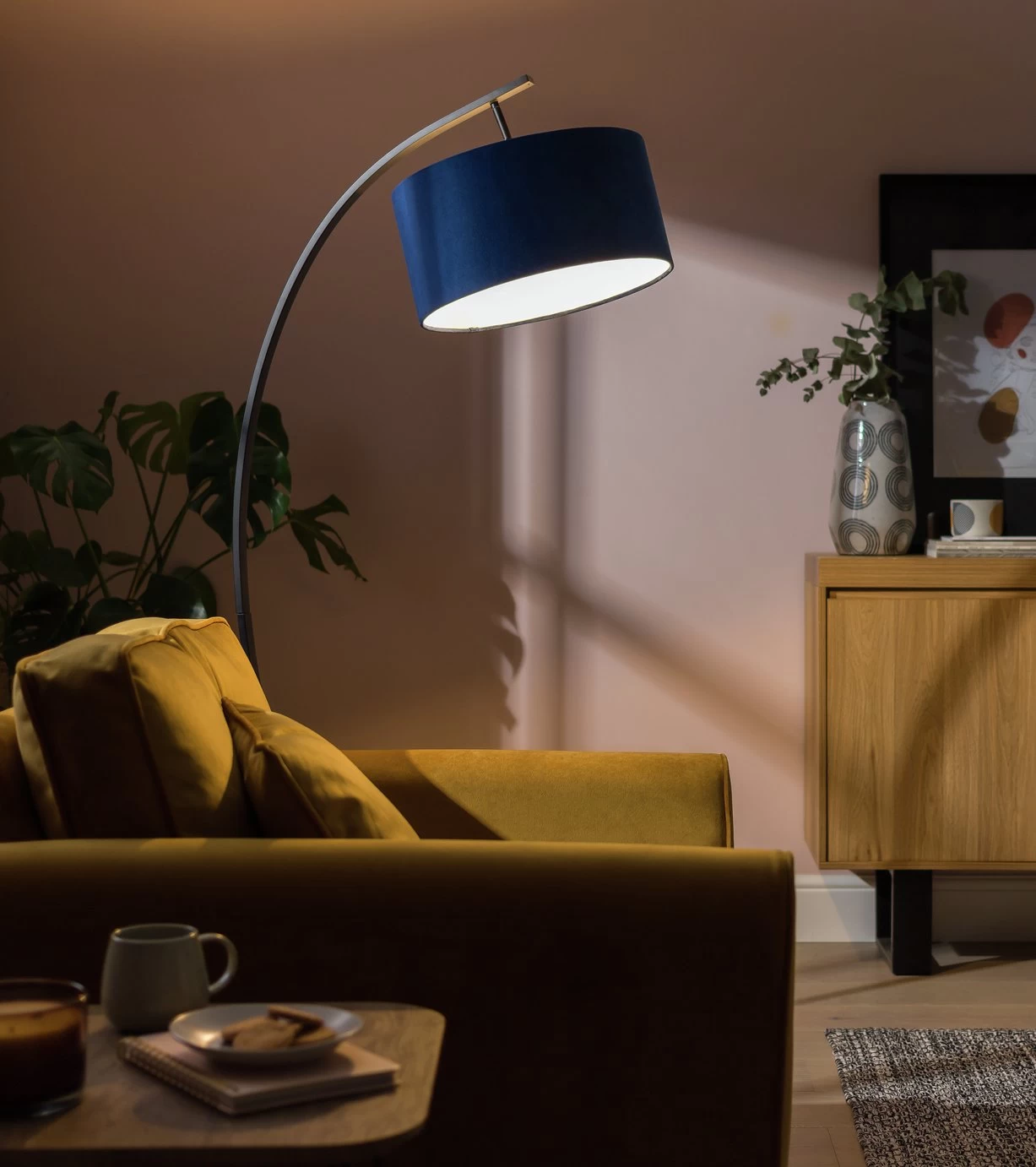 Habitat 40cm Velvet Shade - Navy - Image 7