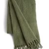 Habitat Faux Mohair Throw - Sage Green - 125x150cm