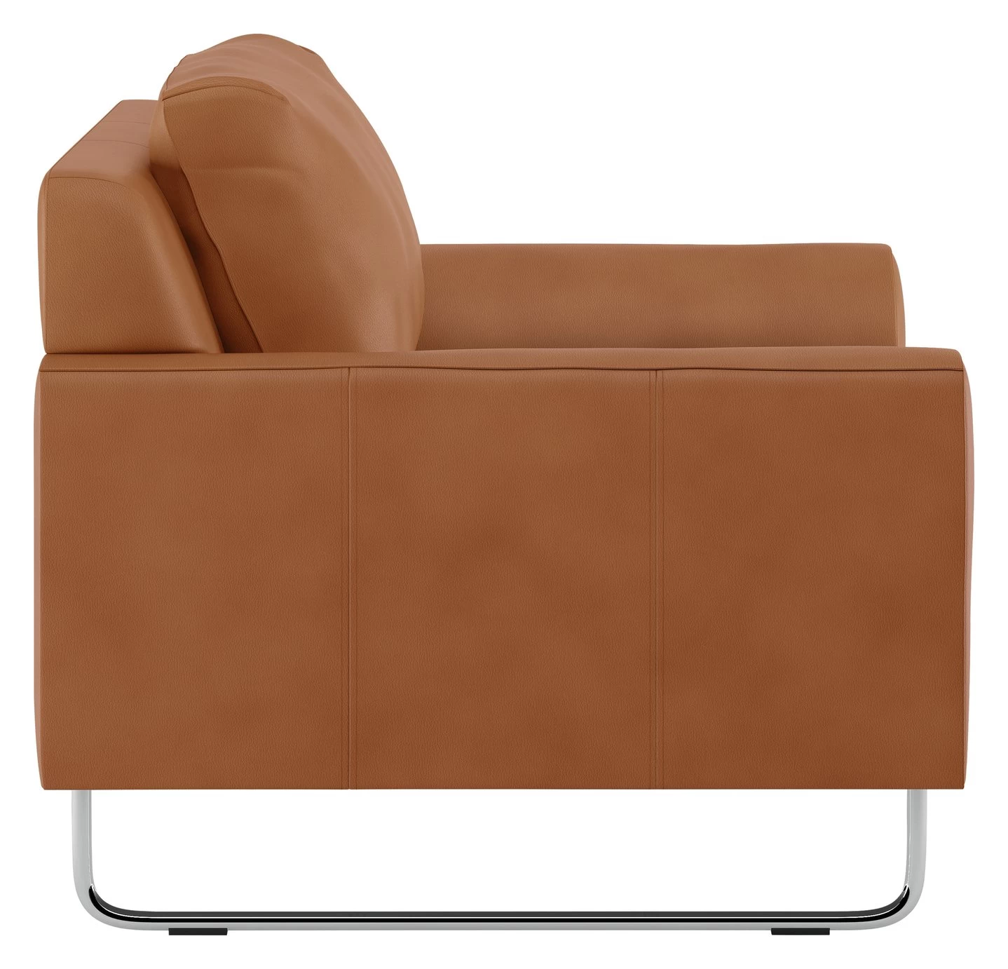 Habitat Lyle Leather Armchair - Tan - Image 4