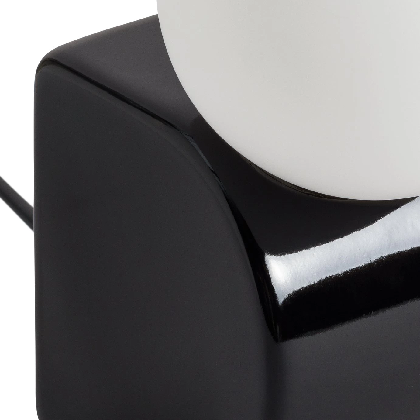 Habitat Vico Opal Table Lamp - Black - Image 6