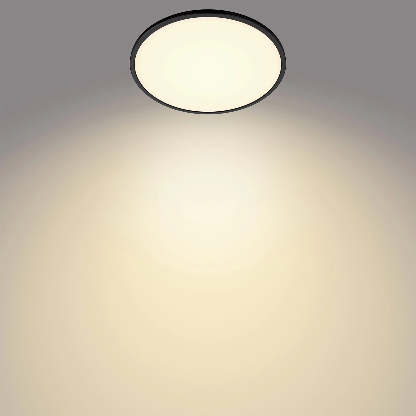 Philips Super Slim Flush To Ceiling Light - Black - Image 3
