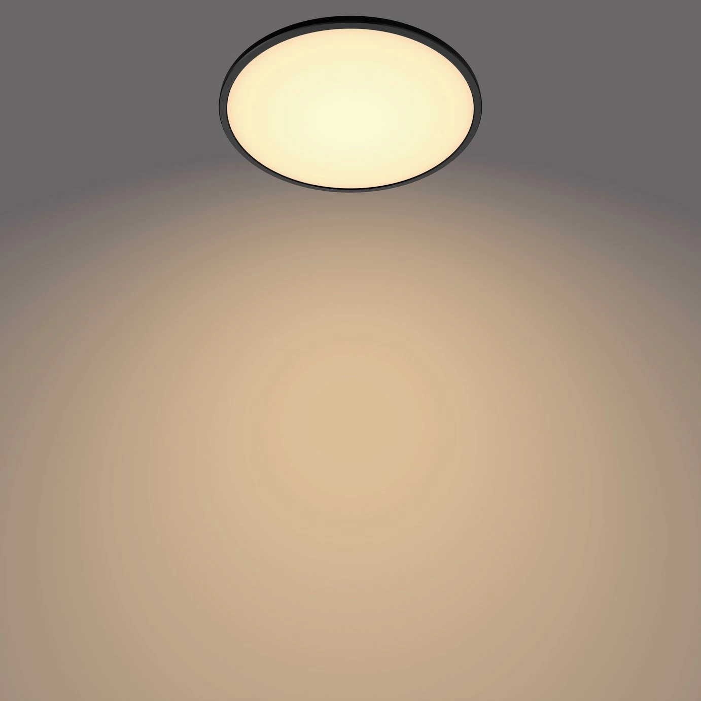 Philips Super Slim Flush To Ceiling Light - Black - Image 5