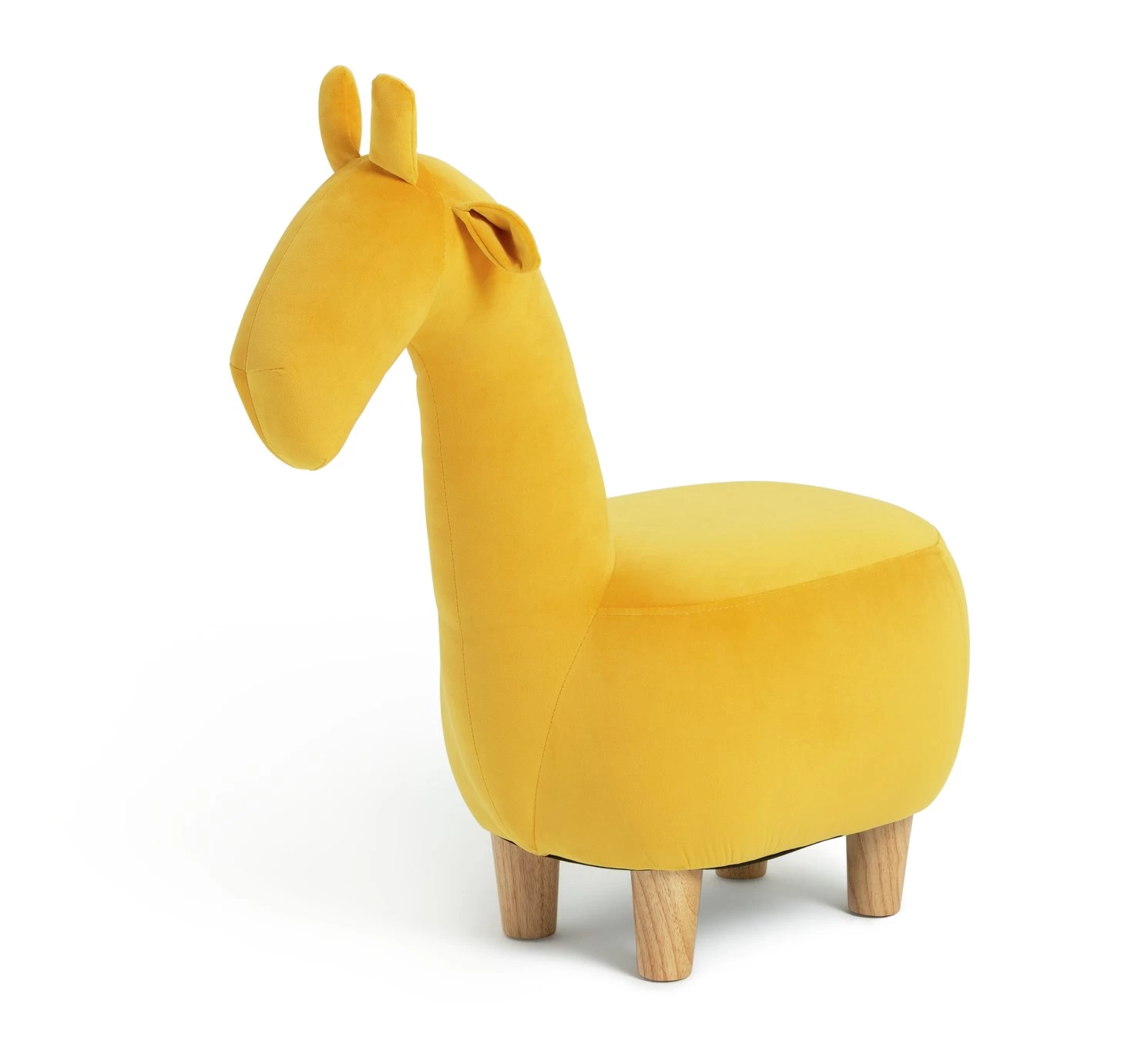 Habitat George Kids Giraffe Animal Stool - Yellow - Image 4