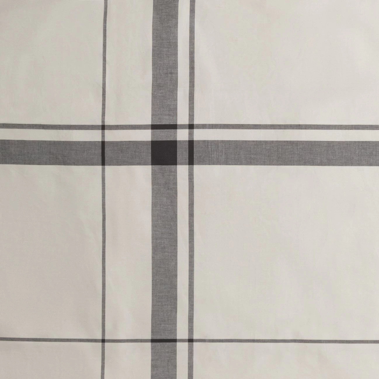 Habitat Cotton Yarn Dye Check Cream Bedding Set - Double - Image 2