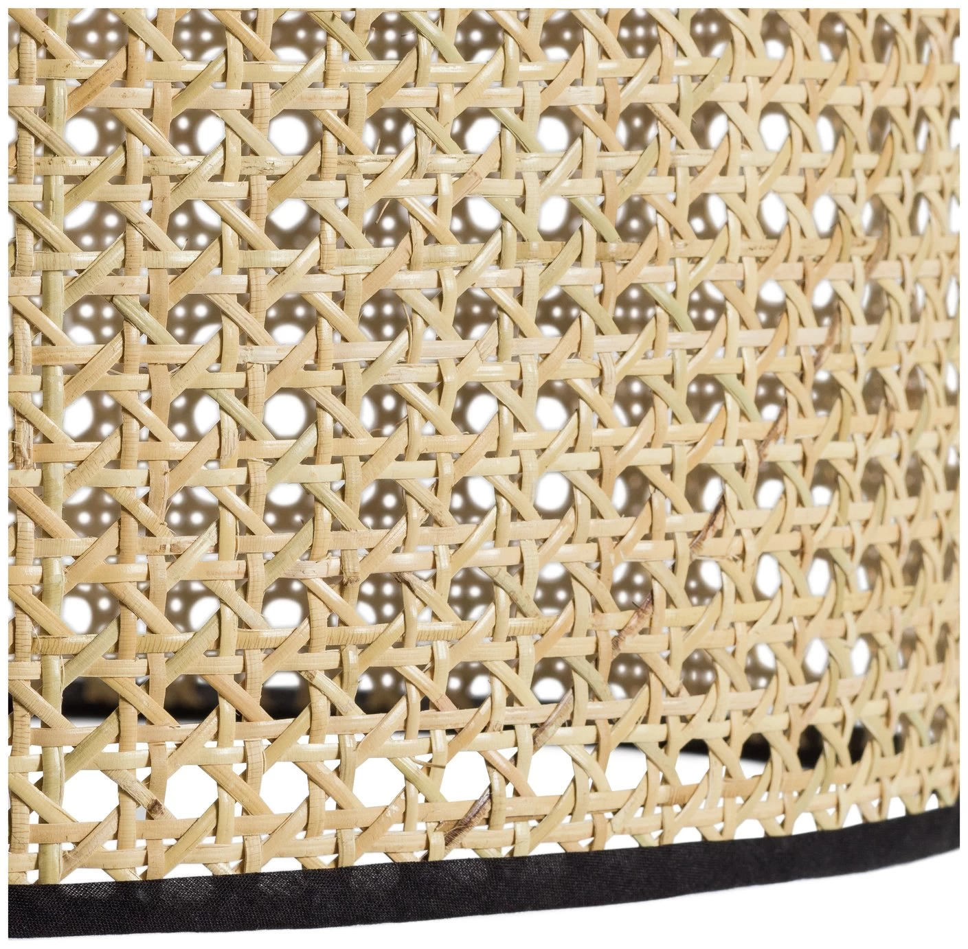 Habitat Ashi Rattan 40cm Shade - Natural & Black - Image 5