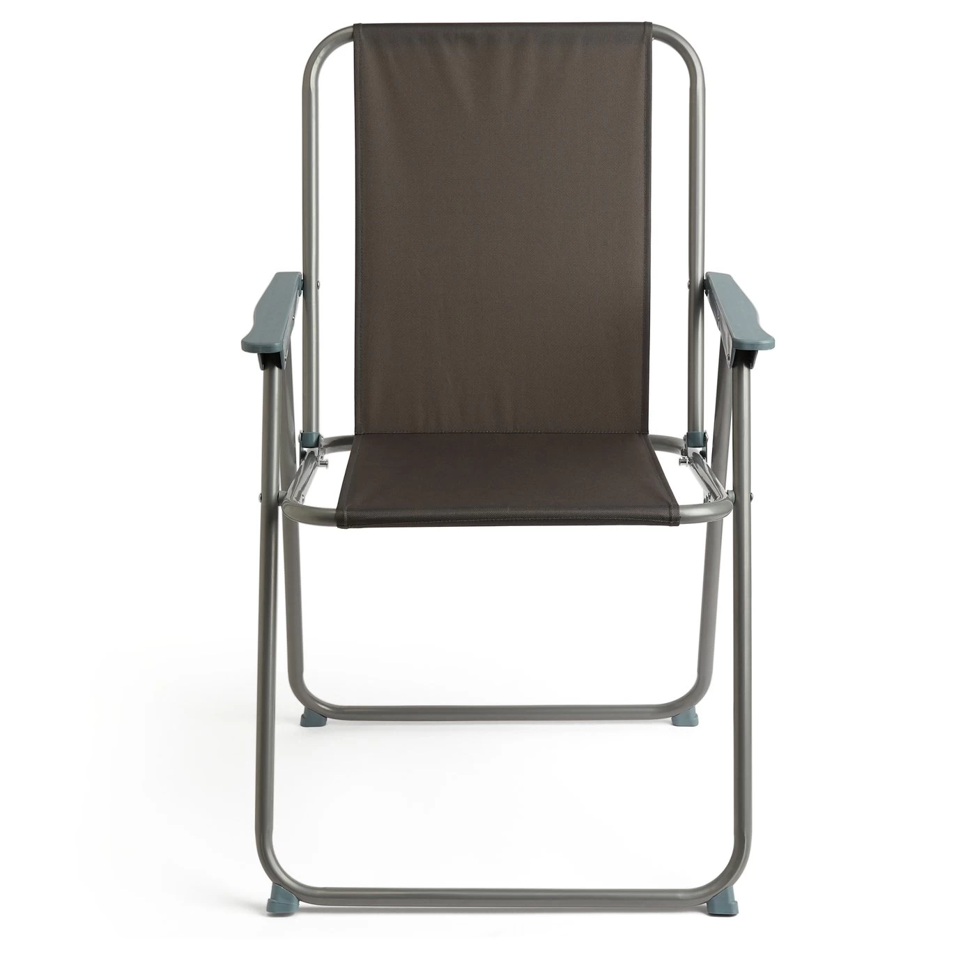 Habitat Folding Metal Garden Chair - Charcoal - Image 5
