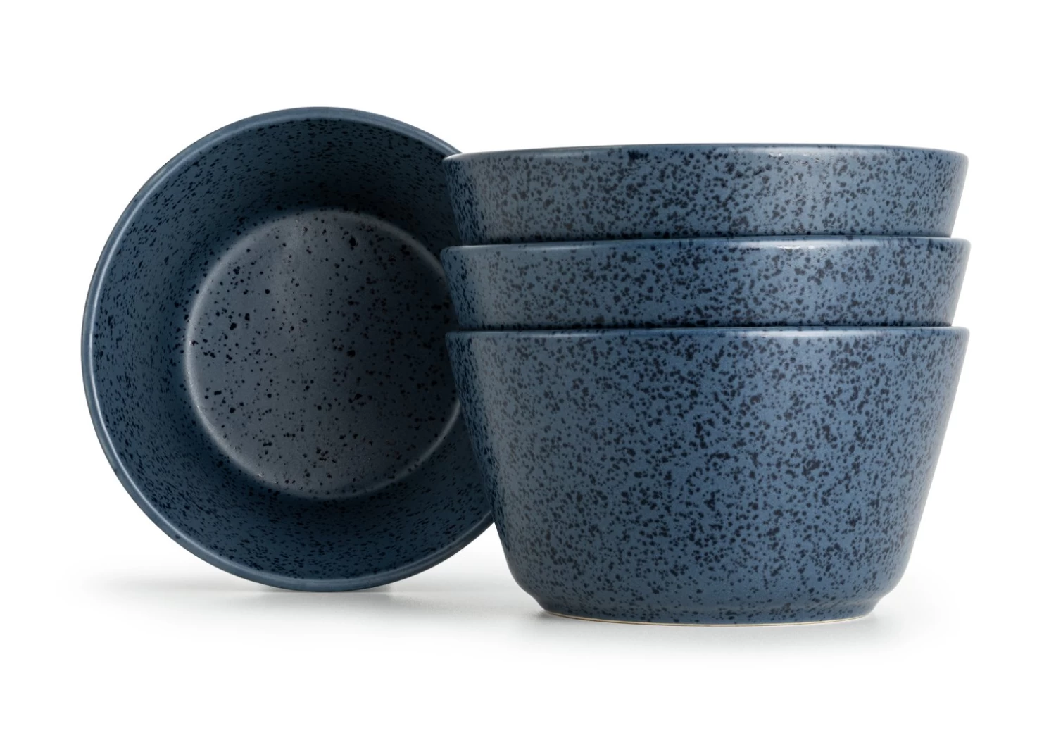 Habitat Addison Set Of 4 Stoneware Cereal Bowl - Blue