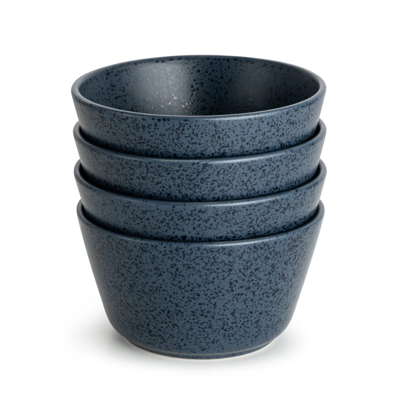 Habitat Addison Set Of 4 Stoneware Cereal Bowl - Blue - Image 3