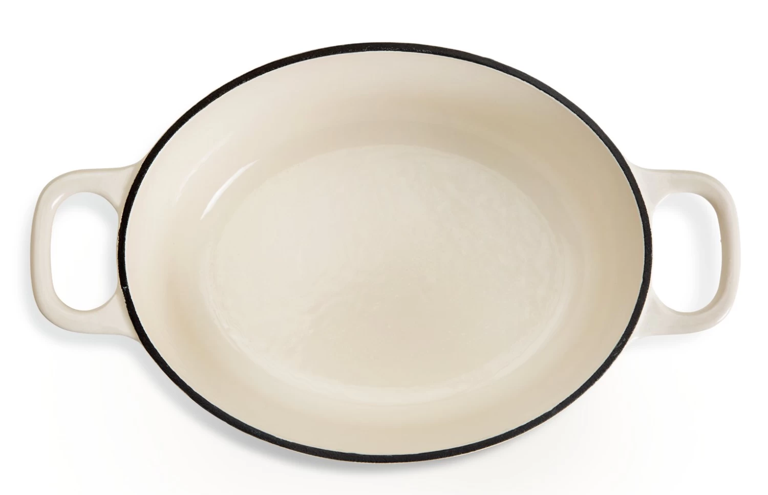 Habitat 2.4 Litre Oval Iron Casserole Dish - Cream - Image 3