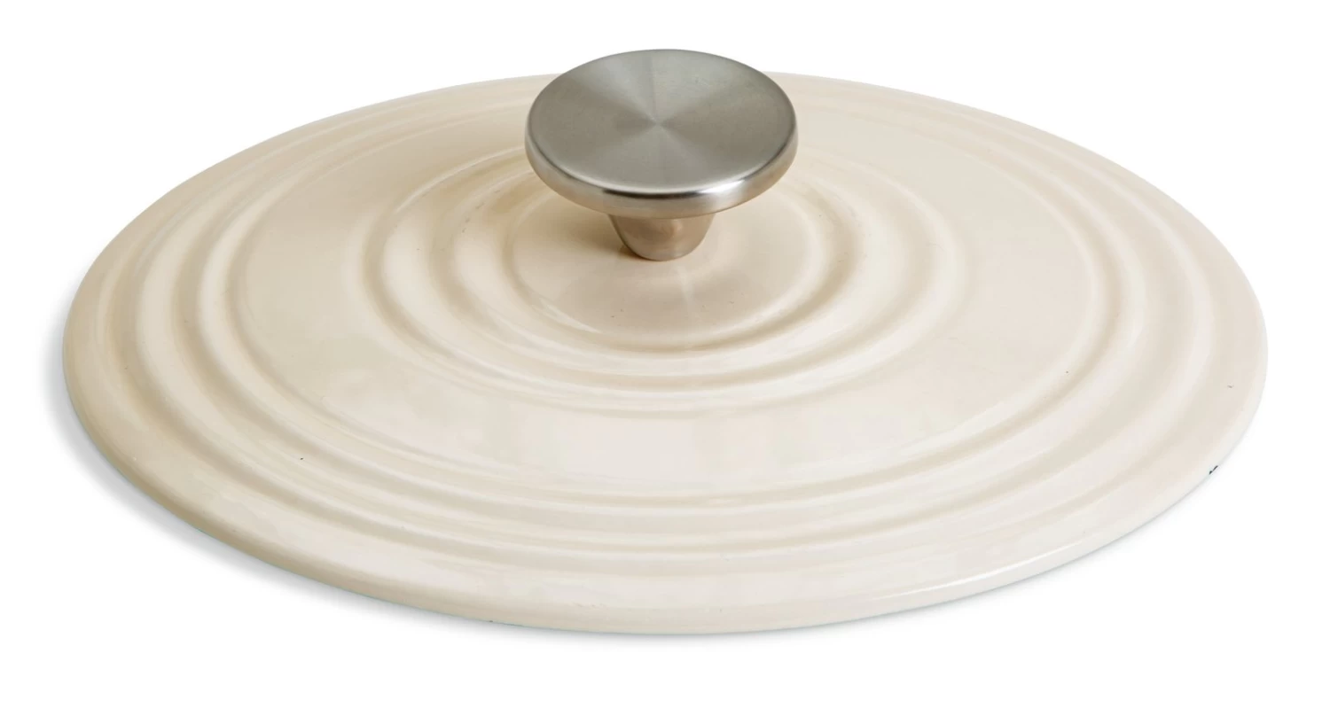 Habitat 2.4 Litre Oval Iron Casserole Dish - Cream - Image 4