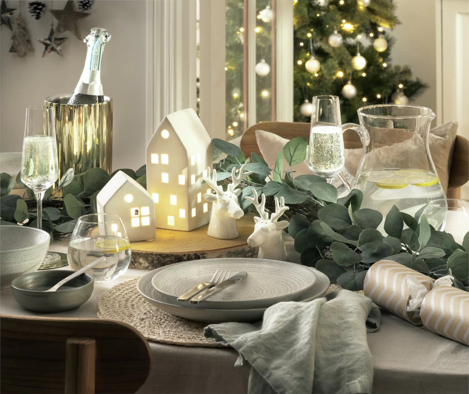 Habitat Textured Ripple 12 Piece Dinner Set - Chalk - Image 7