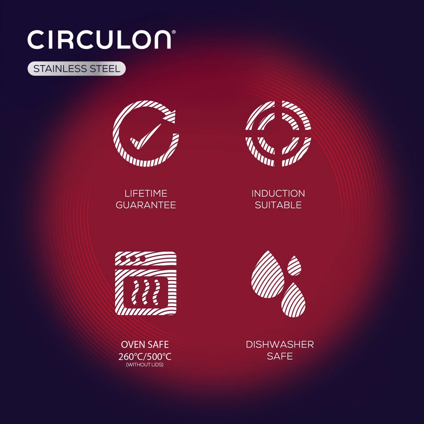 Circulon S Series 30cm Stainless Steel Saute Pan - Image 6