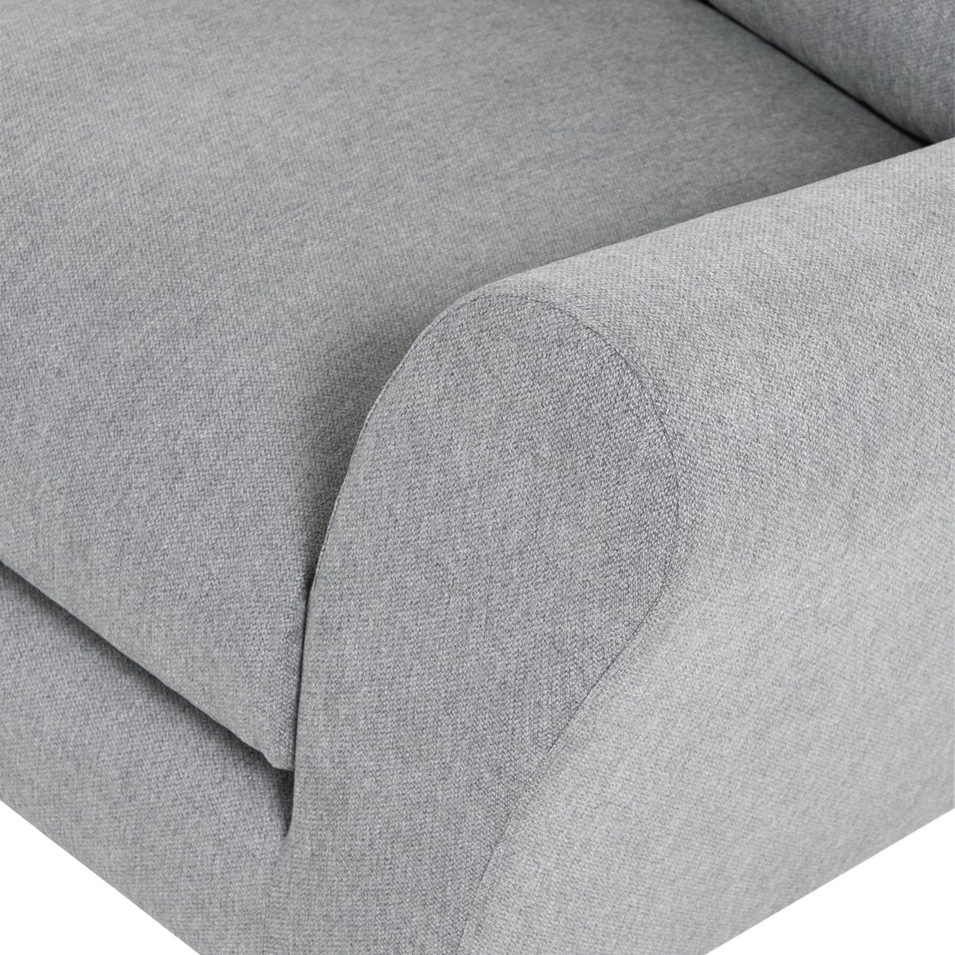 Habitat Carrie Fabric Left Hand Corner Chaise Sofa - Grey - Image 7