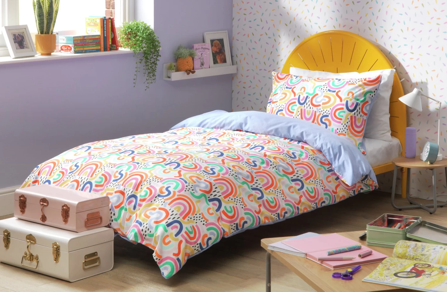 Habitat Kids Rainbow Brights Bedding Set - Single - Image 6
