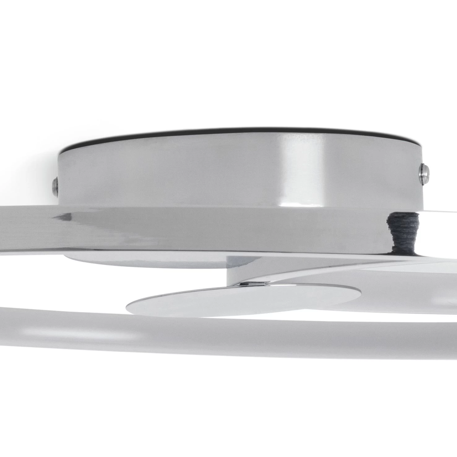 Habitat Pill Metal LED Flush Ceiling Light - Chrome - Image 4